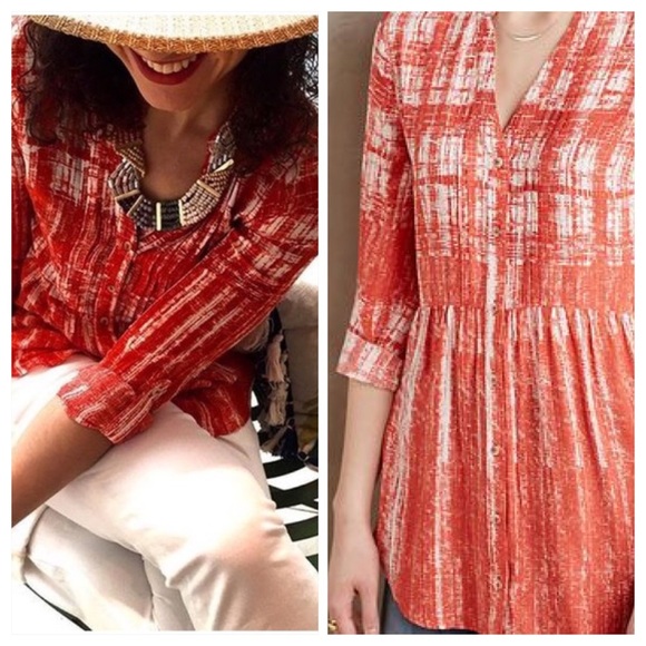 {Anthro} Maeve Calia Tunic - Picture 2 of 3